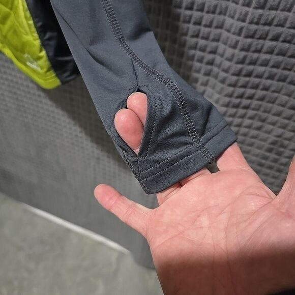 LLBean Primaloft Windbreaker Running Jacket XL Zip Insulated Quilted Sport Green - Picture 6 of 14